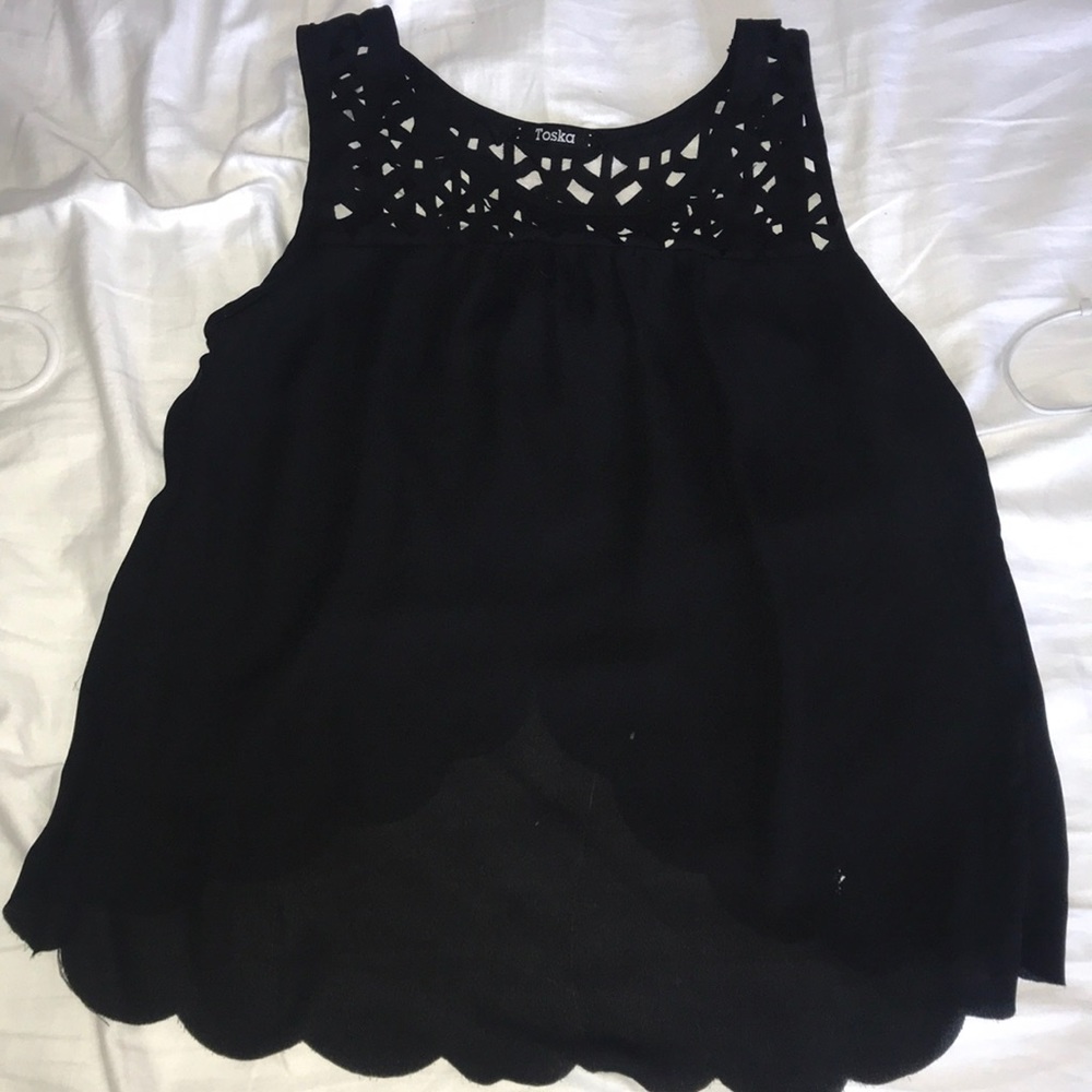 Black dressy tank top